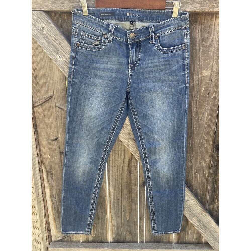 KUT from the Kloth Brigitte Ankle Skinny Jeans – Women’s Size 4 Medium Wash